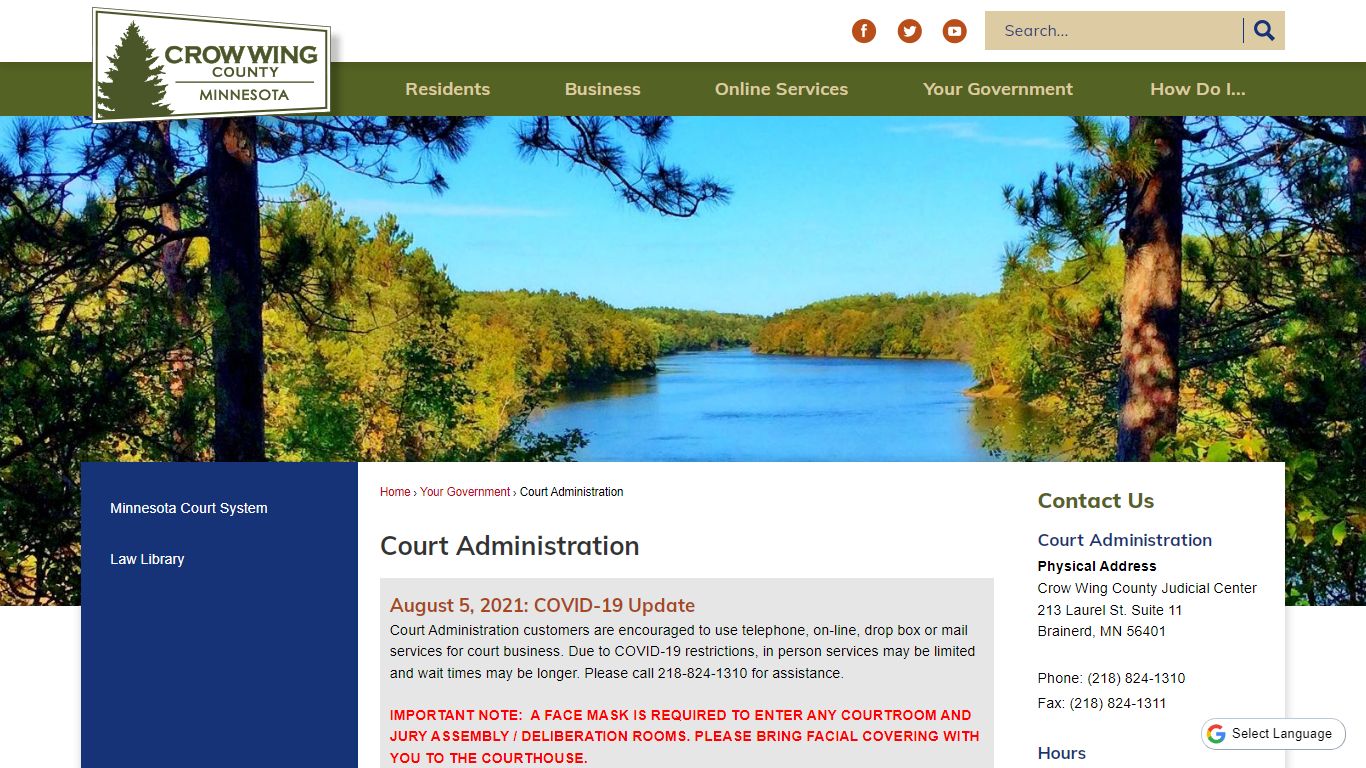 Court Administration | Crow Wing County, MN - Official Website